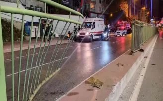 Beşiktaş’ta korkunç kaza: 2 yaralı
