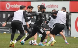Beşiktaş, Trabzonspor maçı hazırlıklarını sürdürdü
