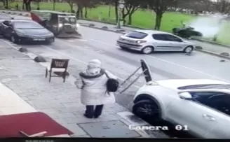 Beykoz’da feci motosiklet kazası kamerada
