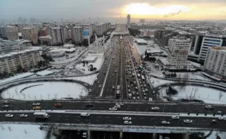 Beylikdüzü’nde kar manzarası havadan görüntülendi
