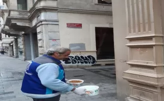 Beyoğlu’nda sokak hayvanları unutulmadı
