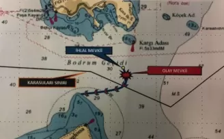 Bodrum açıklarında sıcak anlar
