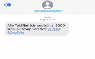Bu mesaja dikkat; SMS ile linke yönlendiriyorlar
