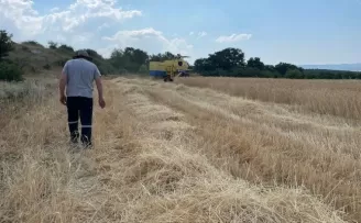 Bursa Büyükşehir’den kırsaldaki üreticiye biçerdöver desteği