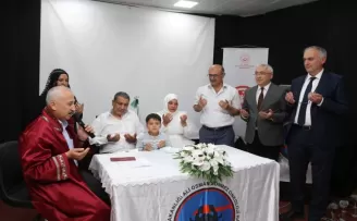 Bursa’da hastanede duygusal nikah