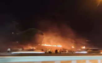 Bursa Mudanya Yolu’nda alevler yükseldi! Çağrışan’da yangın paniği!