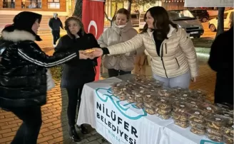 Bursa Nilüfer’de Berat Kandili bereketi