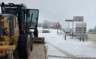 Bursa Nilüfer’de kar mesaisi