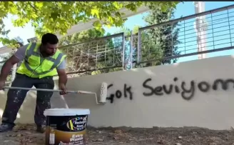 Bursa Yenişehir’den duvar yazılarına karşı belediyeden ilginç çalışma