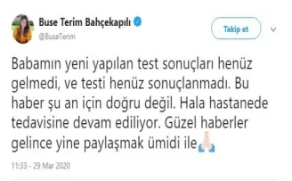 Buse Terim’den Fatih Terim’in sağlık durumuna ilişkin açıklama
