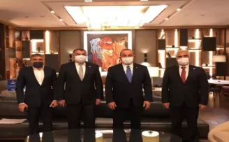 Çavuşoğlu DATÜB heyetini kabul etti
