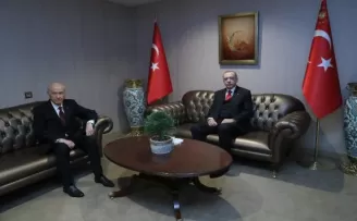 Erdoğan, Bahçeli ile bir araya geldi