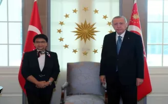 Cumhurbaşkanı Erdoğan, Endonezya Dışişleri Bakanını kabul etti
