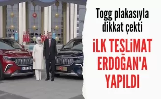 Cumhurbaşkanı Erdoğan ilk Togg’u teslim aldı! 