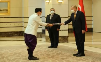Cumhurbaşkanı Erdoğan, Kamboçya Büyükelçisini kabul etti
