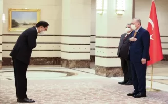 Cumhurbaşkanı Erdoğan, Kore Büyükelçisini kabul etti