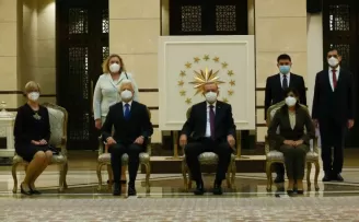 Cumhurbaşkanı Erdoğan, Litvanya Büyükelçisi Degutis’i kabul etti
