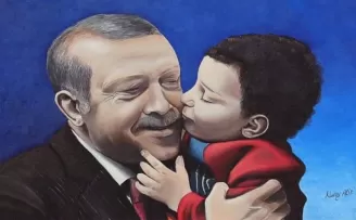 Cumhurbaşkanı Erdoğan, tablo için teşekkür etti
