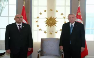 Cumhurbaşkanı Erdoğan, Tacikistan Meclis Başkanı Zokirzoda’yı kabul etti
