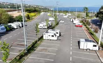 Darıca’da karavan denetimi... Kaydı olmayan karavanlar çekilecek