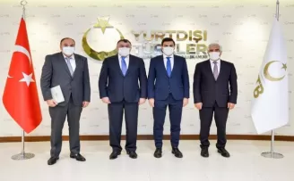 DATÜB, YTB Başkanı Eren ile bir araya geldi
