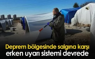 Deprem bölgesinde salgına karşı erken uyarı sistemi devrede