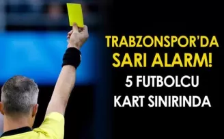 Derbi Öncesi Trabzonspor’da sarı kart alarmı!