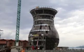 Dev çay bardağına demlenmiş çay teleferik ile taşınacak
