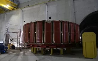 Dev projede elektrik üretecek jeneratörler monte edilmeye başlandı
