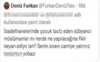 Dini değerlere hakaret eden Deniz Furkan Talu’nun aranmasına devam ediliyor
