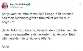 Diyanet İşleri Başkanı Erbaş’tan Mehmetçiğe destek mesajı
