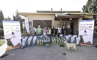 Dost Hareketi projesinde mama desteği 45 tona ulaştı

