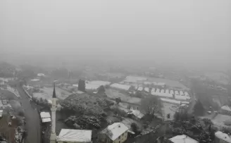 (Drone)İstanbul’da kar yağışı havadan görüntülendi
