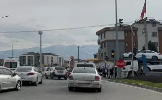 Düzce’de ışıklarda kaza: 1 yaralı