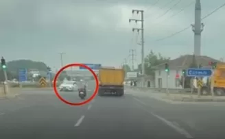 Düzce’de ters yön faciası saniyelerle önlendi!