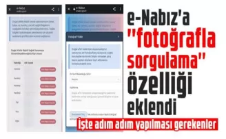 e-Nabız’a ’’fotoğrafla sorgulama’’ özelliği eklendi!