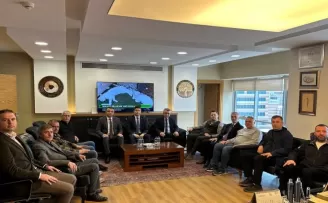 Edirne’de Ziraat Bankası yetkililerinin Keşan TSO ziyareti