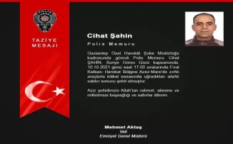 Emniyet Genel Müdürü Aktaş’tan taziye mesajı
