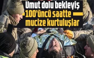 Enkaz altından 100’üncü saatte mucize kurtuluşlar!