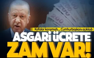 Erdoğan’dan asgari ücret açıklaması!