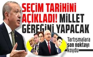 Erdoğan’dan Seçim Açıklaması “Milletimiz 14 Mayısta Gereğini Yapacak”