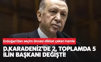 Erdoğan, Doğu Karadeniz’deki iki il başkanını değiştirdi