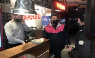 Esenyurt’ta kısıtlamada korona virüs denetimi
