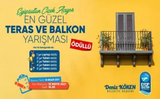 “Eyüpsultan Çiçek Açıyor” sloganıyla yarışma başladı
