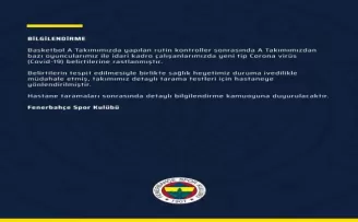Fenerbahçe Beko’da korona virüs!
