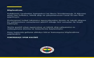 Fenerbahçe’de 2 pozitif vaka
