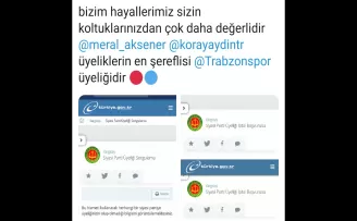 Akşener'e Trabzonspor resti! 