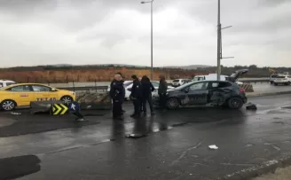 Filmleri aratmayan kovalamaca kazayla sonlandı
