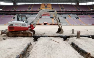 Galatasaray’da stat zemini çalışmaları devam ediyor
