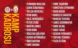 Galatasaray’ın kamp kadrosu açıklandı
